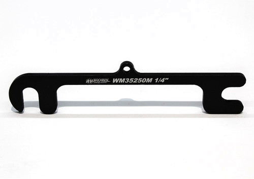 Control Arm Shim - Upper - 6-15/16 in Center to Center Spacing - 1/4 in - Aluminum - Black Anodized - Each