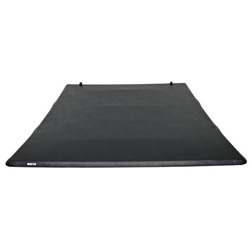 Tonneau Cover - Tri-Fold - Hook and Loop Attachment - Vinyl Top - Black - 5 ft 7 in Bed - Ford Fullsize Truck 2021-24 - Kit