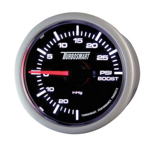 Boost / Vacuum Gauge - 30 in HG-30 psi - Mechanical - Analog - 2-1/16 in Diameter - Black Face - Each