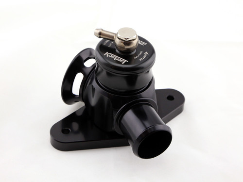 Blow-Off Valve - Kompact Dual Port - OEM Inlet - OEM Outlet - Trumpet / Whistling Included - Aluminum - Black Anodized - Mazda 3 / 6 2005-13 - Each