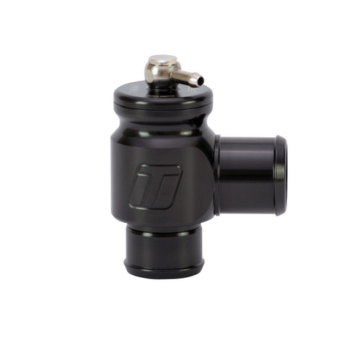 Blow-Off Valve - Kompact Plumb Back - 34 mm Inlet - 34 mm Outlet - Aluminum - Black Anodized - Universal - Each