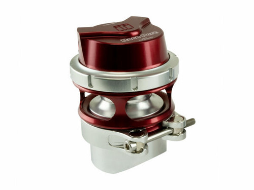 Blow-Off Valve - GenV RacePort - 74 mm Diameter - Clamp / Flange Included - Aluminum - Red / Clear Anodized - Universal - Each