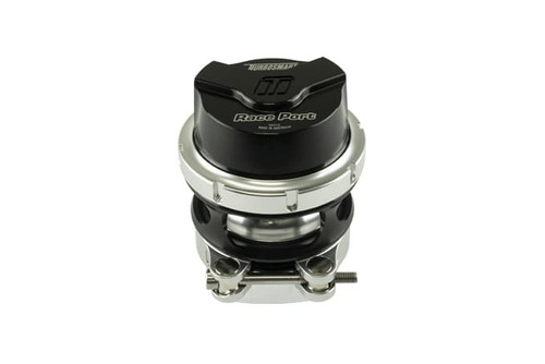 Blow-Off Valve - GenV RacePort - 74 mm Diameter - Clamp Included - Aluminum - Black / Clear Anodized - Universal - Each