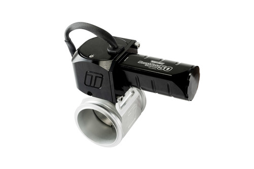 Wastegate Actuator - BoostGate 50 - Electronic - 50 mm Butterfly Valve - 384 CFM - Aluminum - Clear Anodized - Each