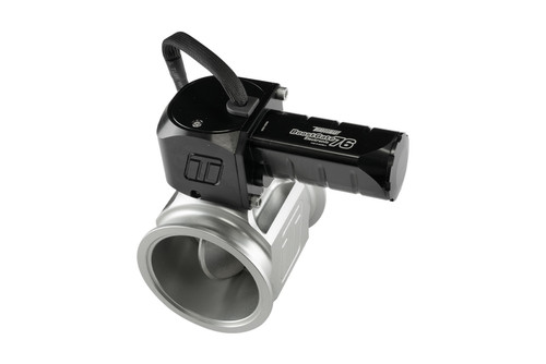 Wastegate Actuator - BoostGate 76 - Electronic - 76 mm Butterfly Valve - 723 CFM - Aluminum / Stainless - Black Anodized - Each