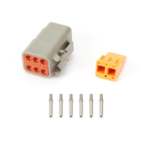 Electrical Connector - Deutsch Connector - Female - 6 Pin - 14 Gauge Wire - Each