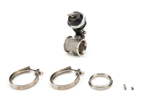 Wastegate - Straight-Gate 50 - Vacuum - 6 in HG - 50 mm Diameter - Gaskets / Hardware - Black - Universal - Each