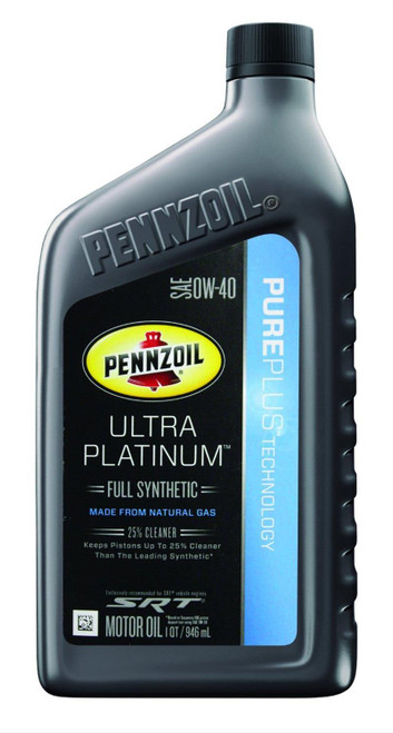 Motor Oil - Ultra Platinum - 0W40 - Synthetic - 1 qt Bottle - Each