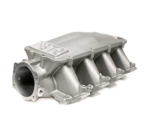 Intake Manifold - Equalizer 1 - 102 mm Throttle Body Flange - Multi Port - Cathedral Port - Aluminum - Natural - Small Block Chevy - Kit Intake Manifold - Equalizer 1 - 102 mm Throttle Body Flange - Multi Port - Cathedral Port - Aluminum - Natural - Small Block Chevy - Kit