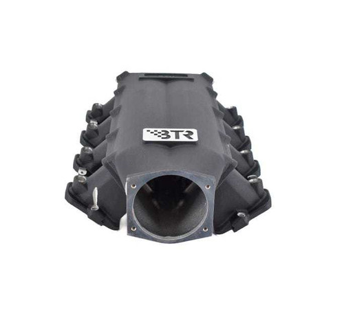 Intake Manifold - Trinity - 105 mm Throttle Body Flange - Multi Port - Cathedral Port - Aluminum - Black Powder Coat - GM LS-Series - Kit