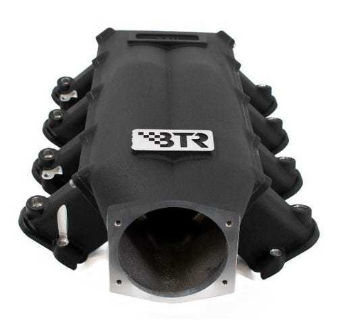 Intake Manifold - Trinity - 105 mm Throttle Body Flange - Multi Port - Square Port - Aluminum - Black Powder Coat - GM LS-Series - Kit