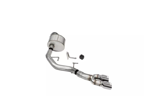 Exhaust System - Xtreme - Cat-Back - 3 in Diameter - Dual Side Exit - 4 in Polished Tips - Stainless - Natural - Ford Coyote - Ford Fullsize Truck 2021-24 - Kit