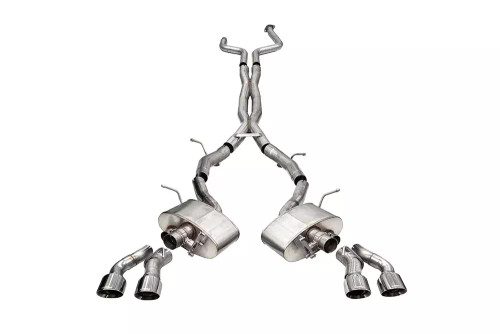 Exhaust System - Xtreme - Cat-Back - 3 in Diameter - 4-1/2 in Polished Tips - Valved - Stainless - Natural - 3.0L - Cadillac CT5-V 2020-25 - Kit Exhaust System - Xtreme - Cat-Back - 3 in Diameter - 4-1/2 in Polished Tips - Valved - Stainless - Natural - 3.0L - Cadillac CT5-V 2020-25 - Kit