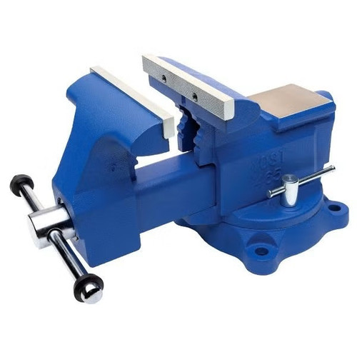 Vise - Bench - Apprentice - 6.5 in Jaw - Handle Included - Bench Mounted - Iron - Blue Powder Coat - Each