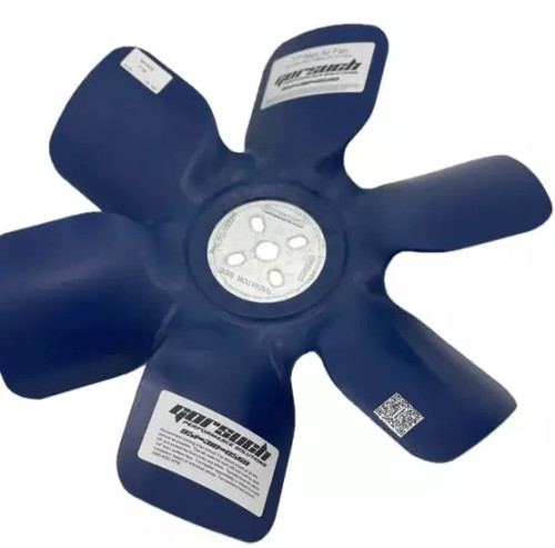 Mechanical Cooling Fan - Max Air - 17 in Fan - 6 Blade - 5/8 in Pilot - Universal Bolt Pattern - Aluminum Hub / Plastic Blades - Blue - Each