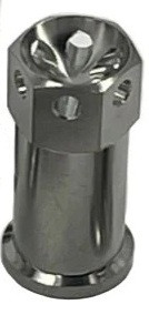 Nut - 3/8-16 in Thread - Titanium - Natural - Quick Change Gear Cover - Each