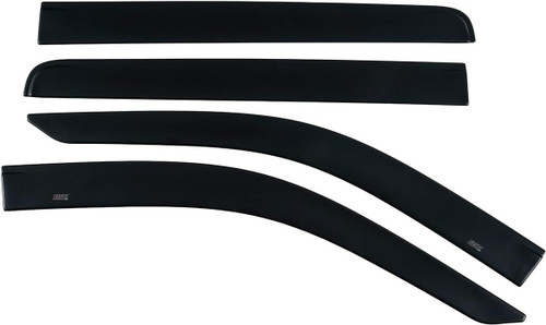 Side Window Visor - Outside Mount Low Profile Ventvisor - Stick-On - Front / Rear - Plastic - Matte Black - GM Fullsize SUV 2021-25 - Kit