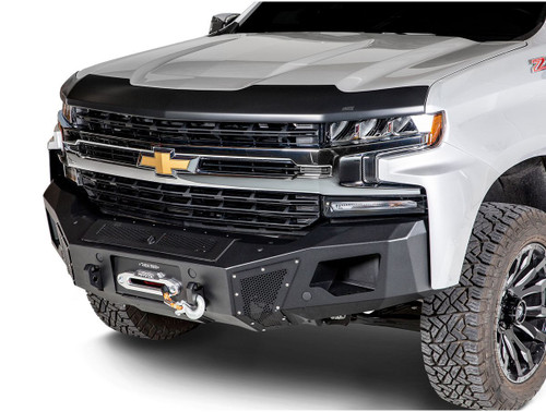 Bug Deflector - Aeroskin Low Profile - Stick-On - Plastic - Matte Black - GM Fullsize Truck 2019-25 - Each