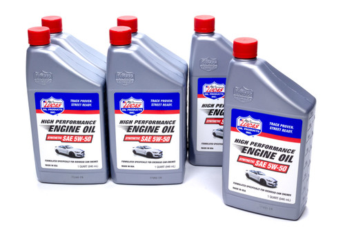 Motor Oil - Synthetic API - 5W50 - Synthetic - 1 qt Bottle - Set of 6