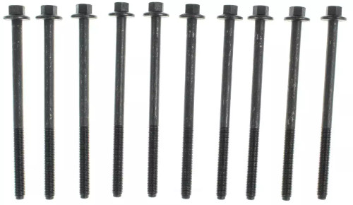 Cylinder Head Bolt Kit - Hex Head - Steel - Black Oxide - Ford Coyote - Set of 10
