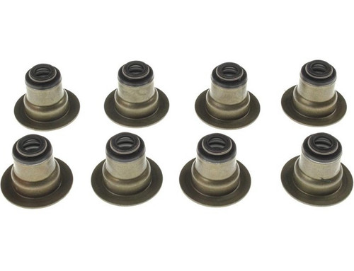 Valve Stem Seal - Positive Stop - 0.275 in Valve Stem - 0.490 in Guide OD - Viton Rubber - Set of 8