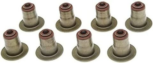 Valve Stem Seal - Positive Stop - 0.275 in Valve Stem - 0.511 in Guide OD - Viton Rubber - Set of 8