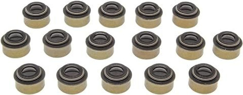 Valve Stem Seal - Positive Stop - 0.275 in Valve Stem - 0.460 in Guide OD - Viton Rubber - Set of 16