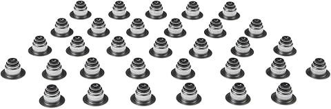 Valve Stem Seal - Positive Stop - 0.192 in Valve Stem - 0.413 in Guide OD - Viton Rubber - Set of 32