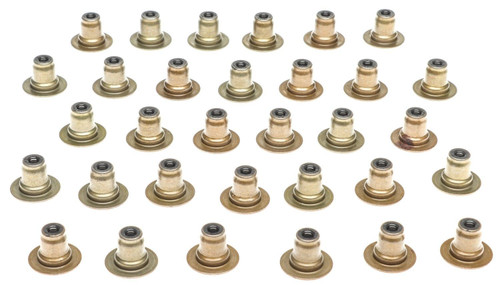 Valve Stem Seal - Positive Stop - 0.218 in Valve Stem - 0.428 in Guide OD - Viton Rubber - Set of 32