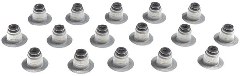 Valve Stem Seal - Positive Stop - 0.272 in Valve Stem - 0.484 in Guide OD - Viton Rubber - Set of 16