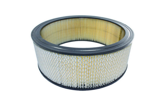 Air Filter Element - Round - 14 in Diameter - 5 in Tall - Wire Mesh Included - Paper - White - Universal - Each