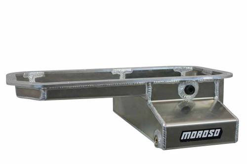 Engine Oil Pan - Front Sump - 5 qt - 5.5 in Deep - Aluminum - Natural - Toyota 4-Cylinder - Each