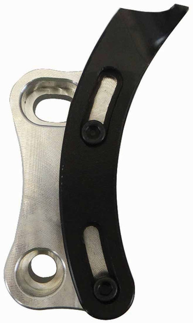 Timing Pointer - Adjustable - Aluminum - Black Anodized - 6.125-6.25 in OD Balancer - 11 O'Clock Position - Small Block Ford - Each