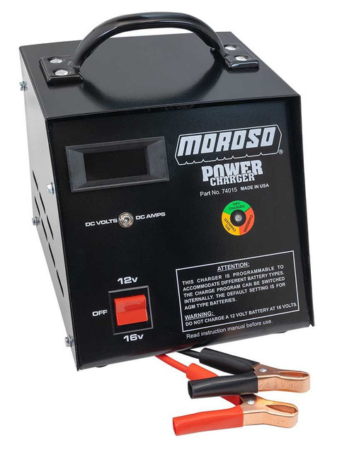 Battery Charger - Power Charger - AGM - Dual Voltage - Charges 12V / 16V Batteries - LCD Ammeter - Each