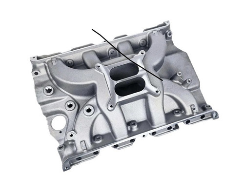 Intake Manifold - Typhoon - Square Bore - Dual Plane - Aluminum - Natural - Ford FE-Series - Each Intake Manifold - Typhoon - Square Bore - Dual Plane - Aluminum - Natural - Ford FE-Series - Each