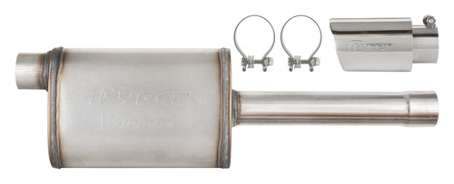Muffler - Violator - Stock Muffler Replacement - 2-3/4 in Inlet - 2-3/4 in Outlet - Stainless Polished Tip - Stainless - Natural - GM GenV LT-Series - GM Fullsize Truck 2019-25 - Kit Muffler - Violator - Stock Muffler Replacement - 2-3/4 in Inlet - 2-3/4 in Outlet - Stainless Polished Tip - Stainless - Natural - GM GenV LT-Series - GM Fullsize Truck 2019-25 - Kit