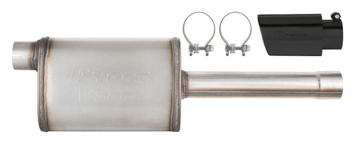 Muffler - Violator - Stock Muffler Replacement - 2-3/4 in Inlet - 2-3/4 in Outlet - Stainless Black Tip - Stainless - Natural - GM GenV LT-Series - GM Fullsize Truck 2019-25 - Kit