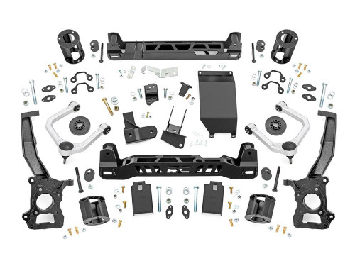 Suspension Lift Kit - 7 in Lift - Control Arms / Knuckles / Spacers / Skid Plate / Crossmember / Brackets / Hardware Included - Ford Midsize SUV 2021-24 - Kit