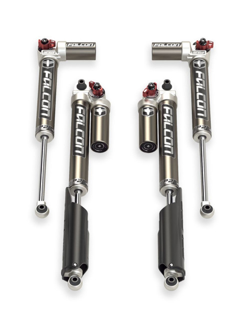 Shock - Falcon SP2 3.3 - Monotube - Double Adjustable - 2.3 in OD - Aluminum - Clear Anodized - Jeep Wrangler JL 2007-25 - Kit