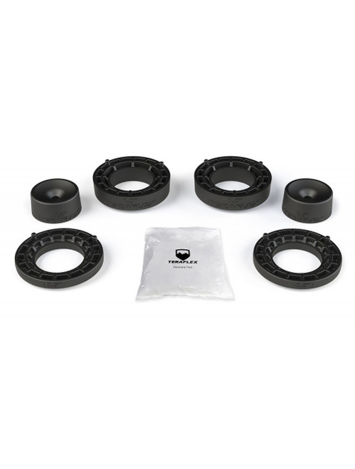 Suspension Leveling Kit - 1-1/2 in Lift - Spacers / Bump Stops / Hardware Included - Polyurethane - Black - Jeep Gladiator JT 2020-25 - Kit