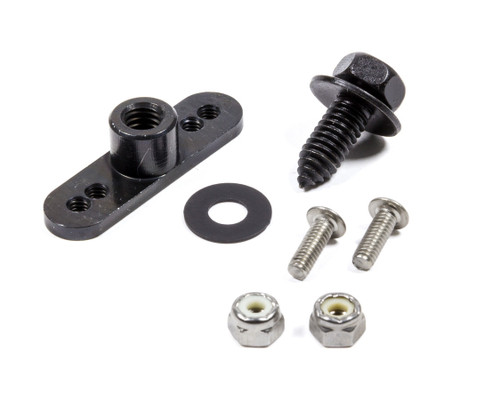 Mud Cover Installation Kit - 5/16-18 in Thread - Screw-In Inserts / Bolts Included - Steel - Black Paint - Each