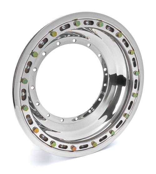 Wheel Shell - Outer - 15 x 3.63 in - Beadlock - Aluminum - Polished - Each