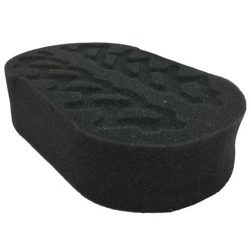 Tire Gel Applicator - Oval - 5.8 x 3.6 x 1.3 in - Foam - Black - Each