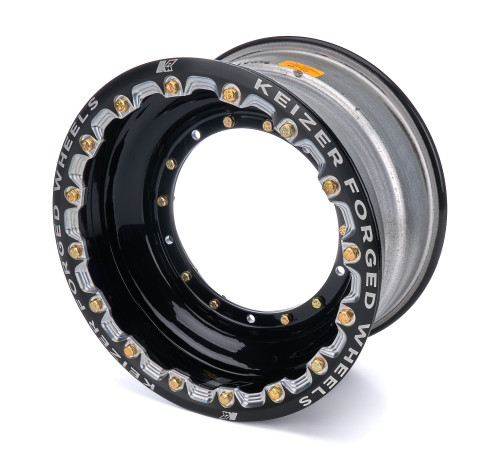 Wheel - Direct Mount - 15 x 8 in - 3.000 in Backspace - Beadlock - Aluminum - Black Powder Coat - Each