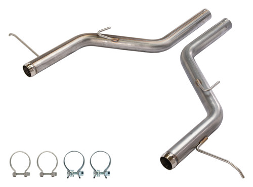 Exhaust Tailpipe - Pype Bomb - 3 in Diameter - Stainless - Natural - Jeep Grand Cherokee 2012-21 - Pair