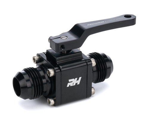 Shut Off Valve - Manual - 12 AN Male to 12 AN Male - Aluminum - Black Anodized - Each Shut Off Valve - Manual - 12 AN Male to 12 AN Male - Aluminum - Black Anodized - Each