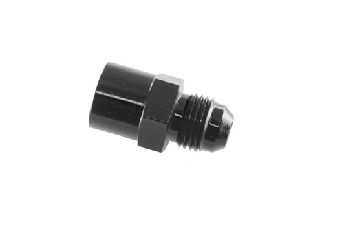 Fitting - Adapter - 8164 Series - Straight - 6 AN Male to 14 mm x 1.5 Female - Aluminum - Black Anodized - Each