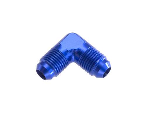 Fitting - Adapter - 821 Series - Straight - 90 Degree - 8 AN Male to 8 AN Male - Aluminum - Blue Anodized - Each Fitting - Adapter - 821 Series - Straight - 90 Degree - 8 AN Male to 8 AN Male - Aluminum - Blue Anodized - Each