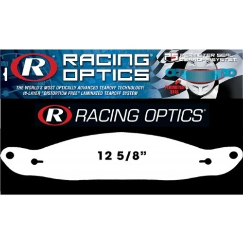 Helmet Shield Tear Off - Perimeter Seal Xstack - 2 mm Thick - 12.625 in Center to Center - Plastic - Clear - Stilo ST6 Helmets - Set of 30