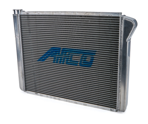 Radiator - 26 in W x 19 in H x 3 in D - Driver Side Inlet - Passenger Side Outlet - Aluminum - Natural - Each